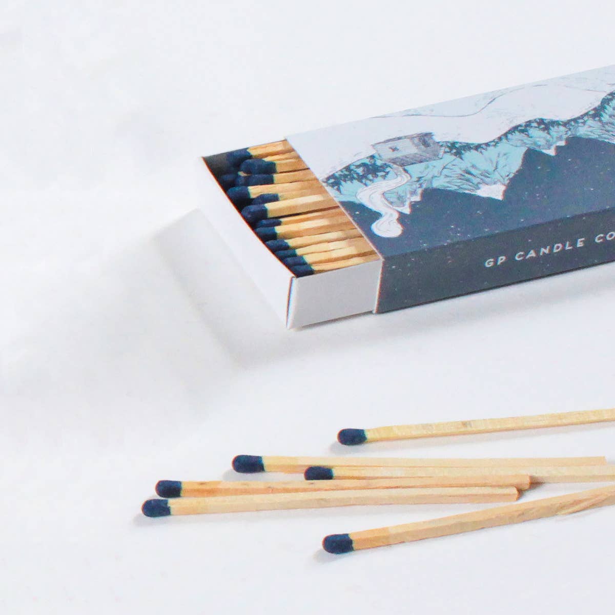 Snowcapped Mountains - XL 4&quot; Matchbox