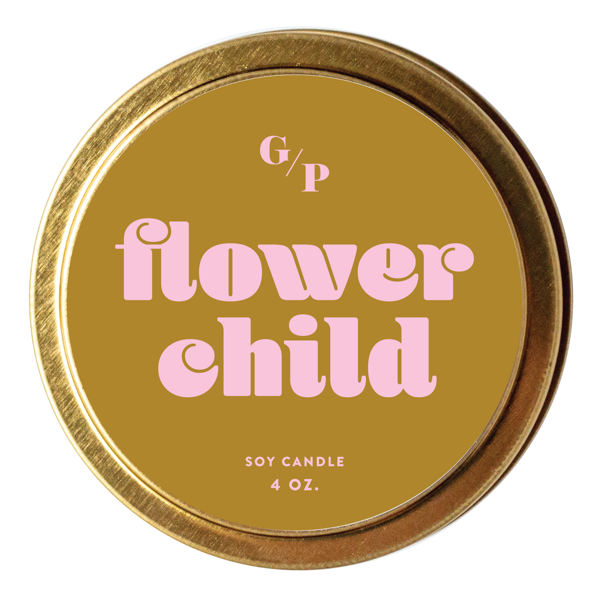 Flower Child Just Because 4 oz. Candle Tin