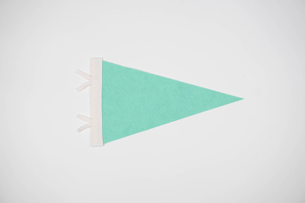 Custom city / state / location pennant: Turquiose / I understand the current lead time for my order