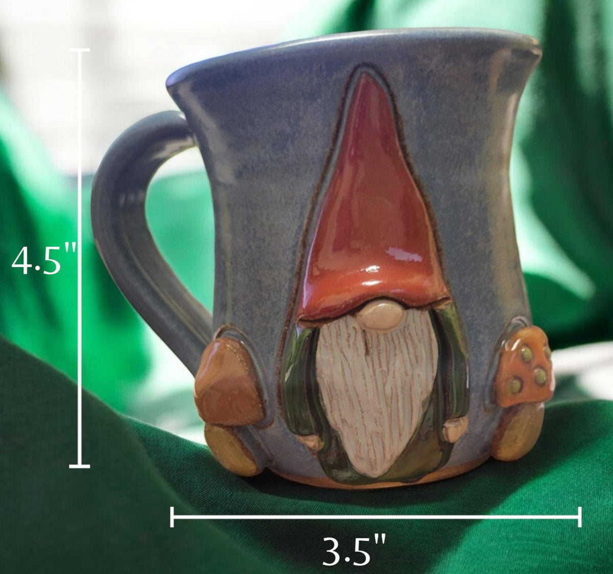 Gnome with Mushrooms Mug