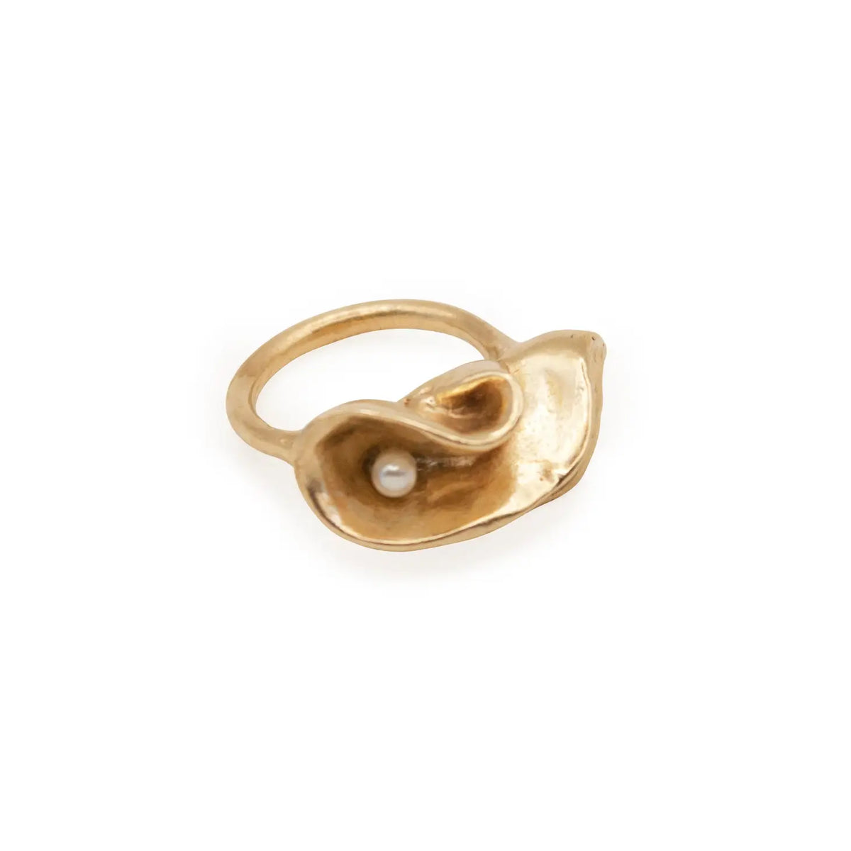 Brass Olympic with Pearl Ring