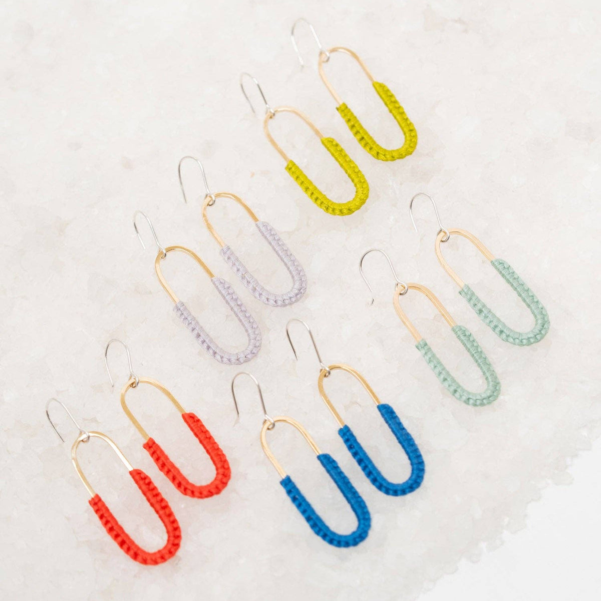 Macramé Link Earrings