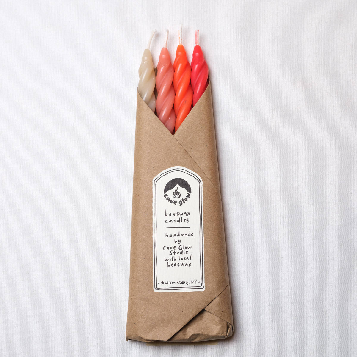 Gathering Beeswax Taper Candles (Set of 4)