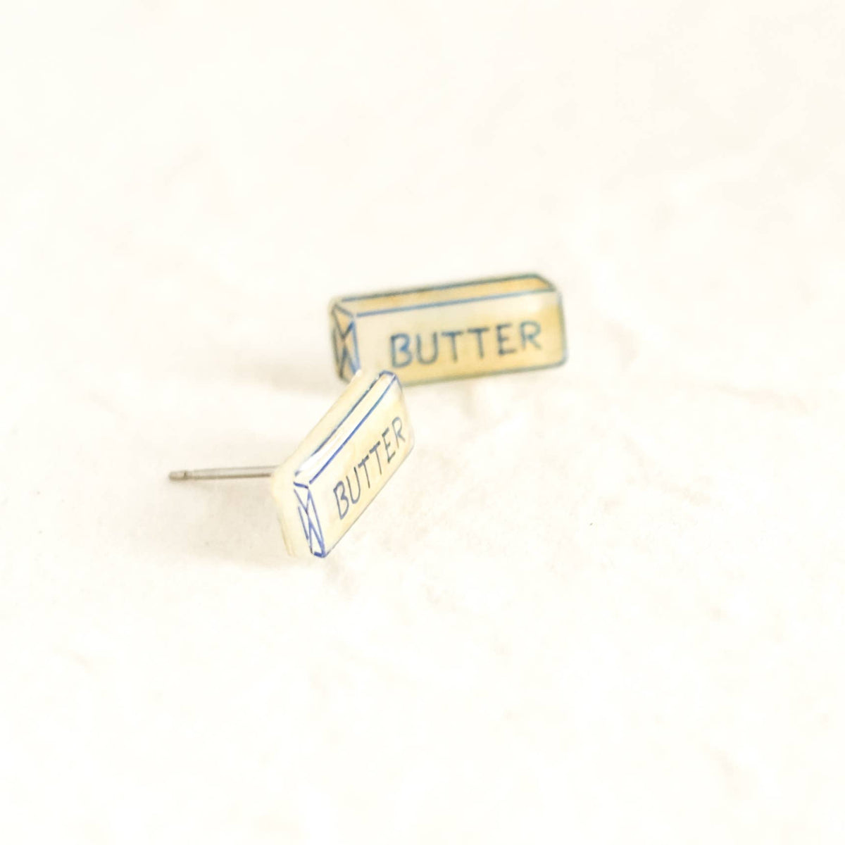 Stick of butter earrings