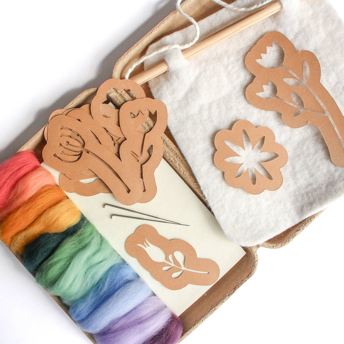 8" x 8" Wildflower Banner Felting Kit