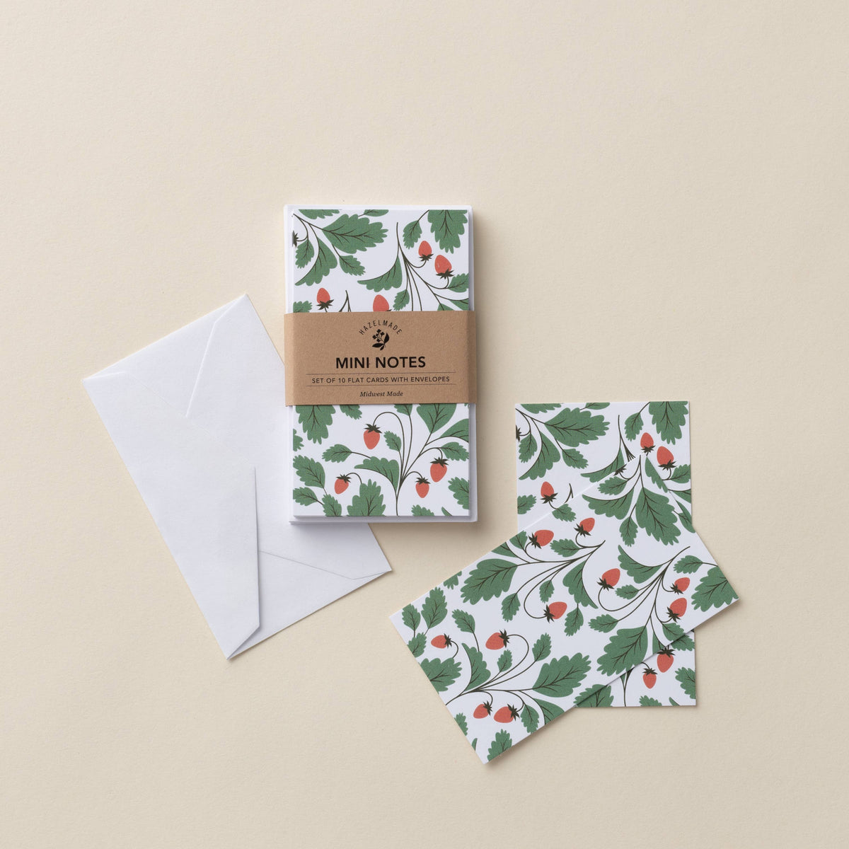 Strawberries Mini Note Cards (10)