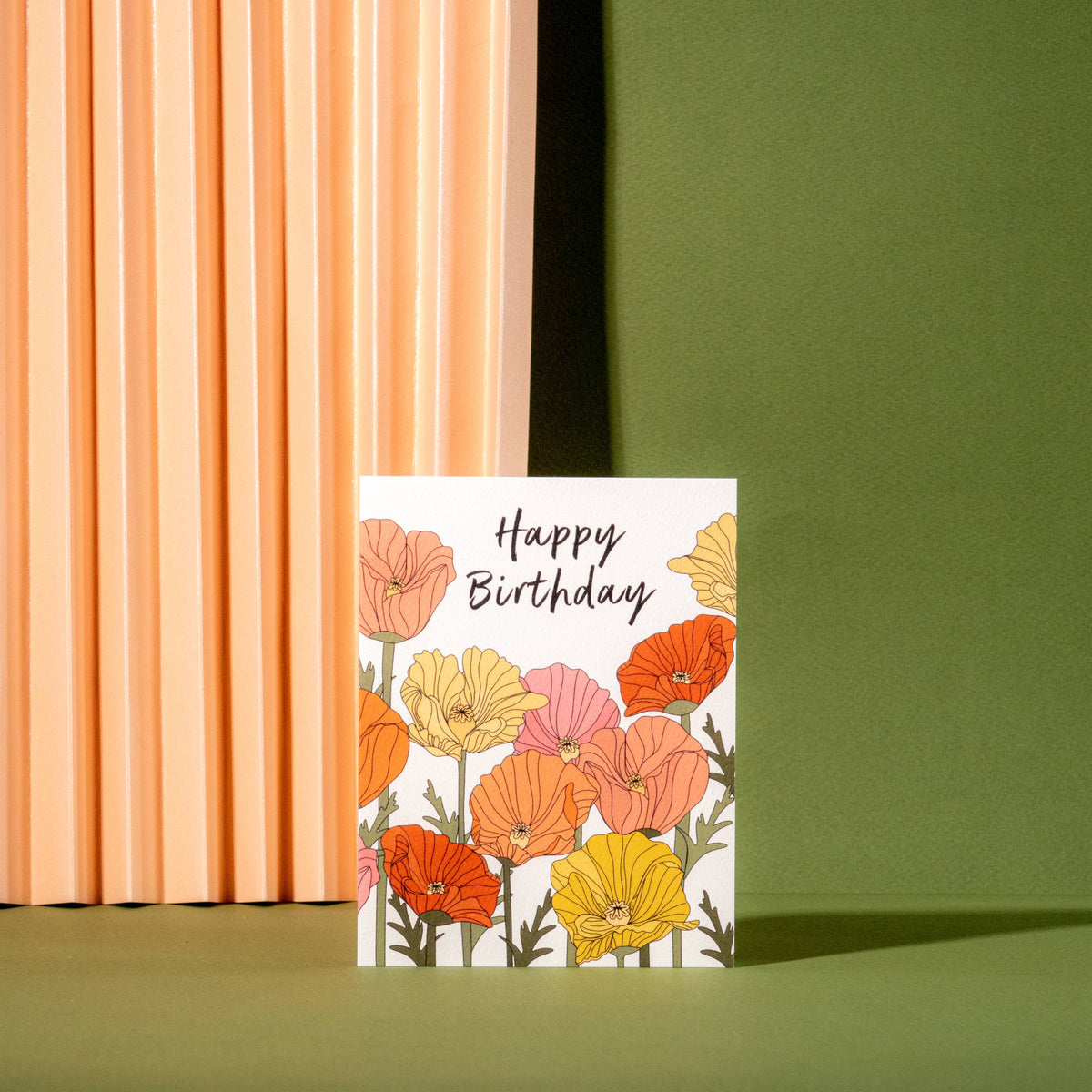 Birthday Poppies Card