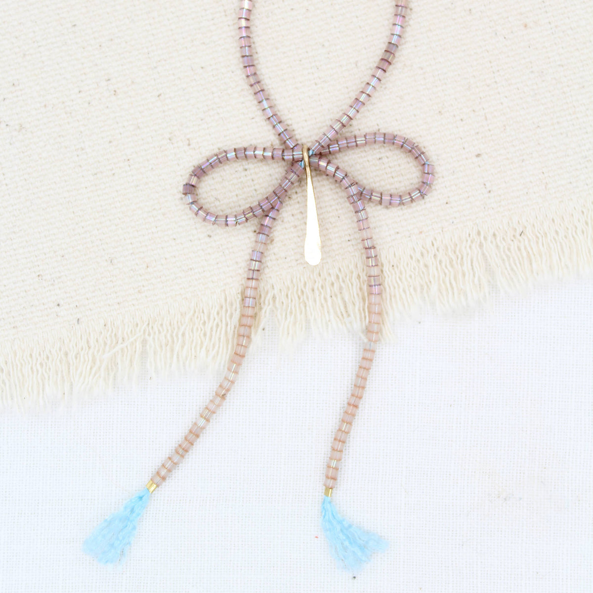Forget Me Not Necklace in Plum