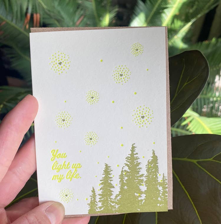 You Light Up My Life Card