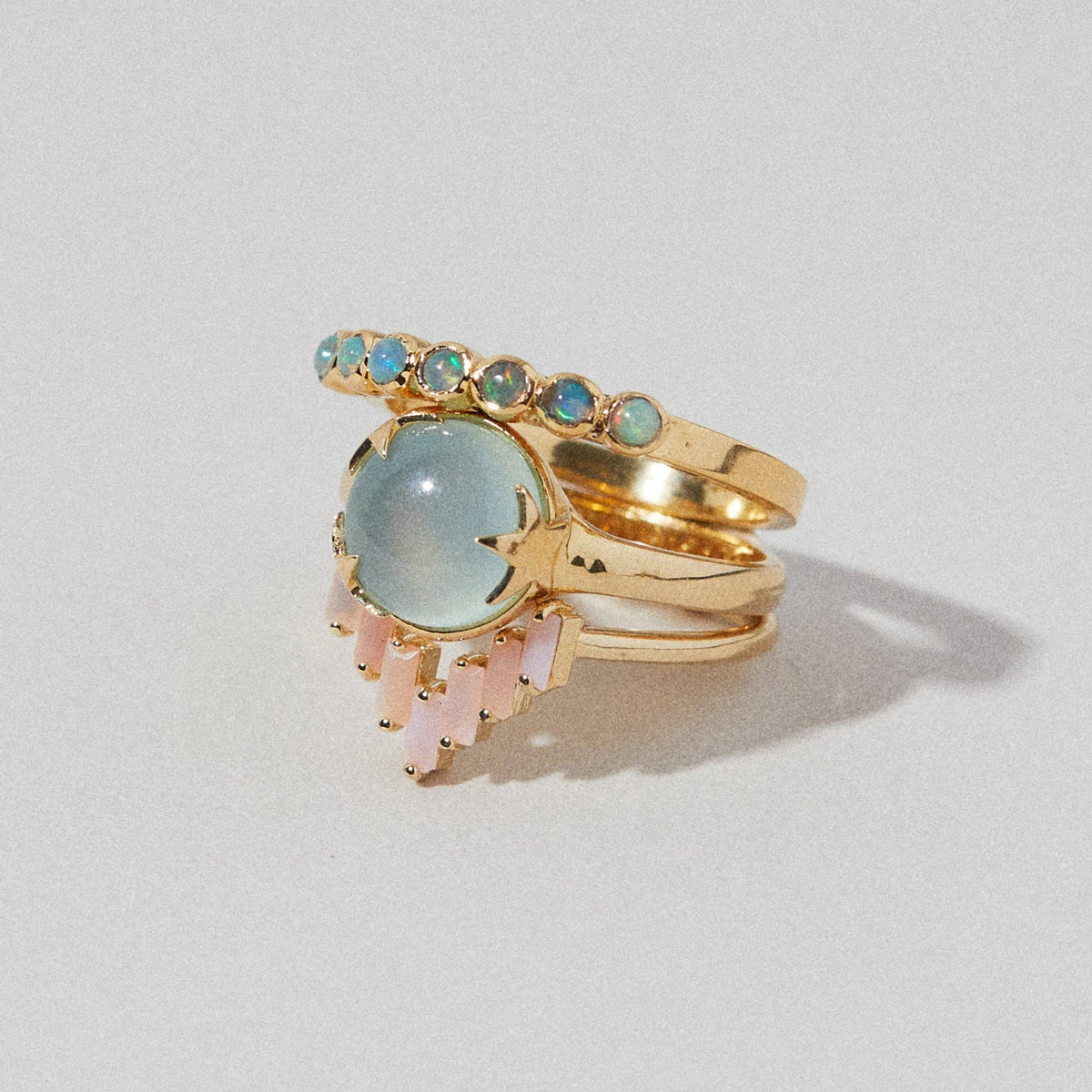 Under The Stars Ring with Chalcedony