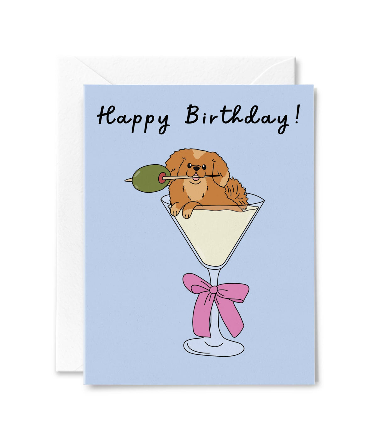 Pup-tini Birthday Card