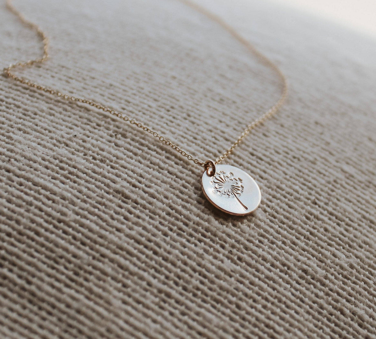 Dandelion Necklace: Sterling Silver