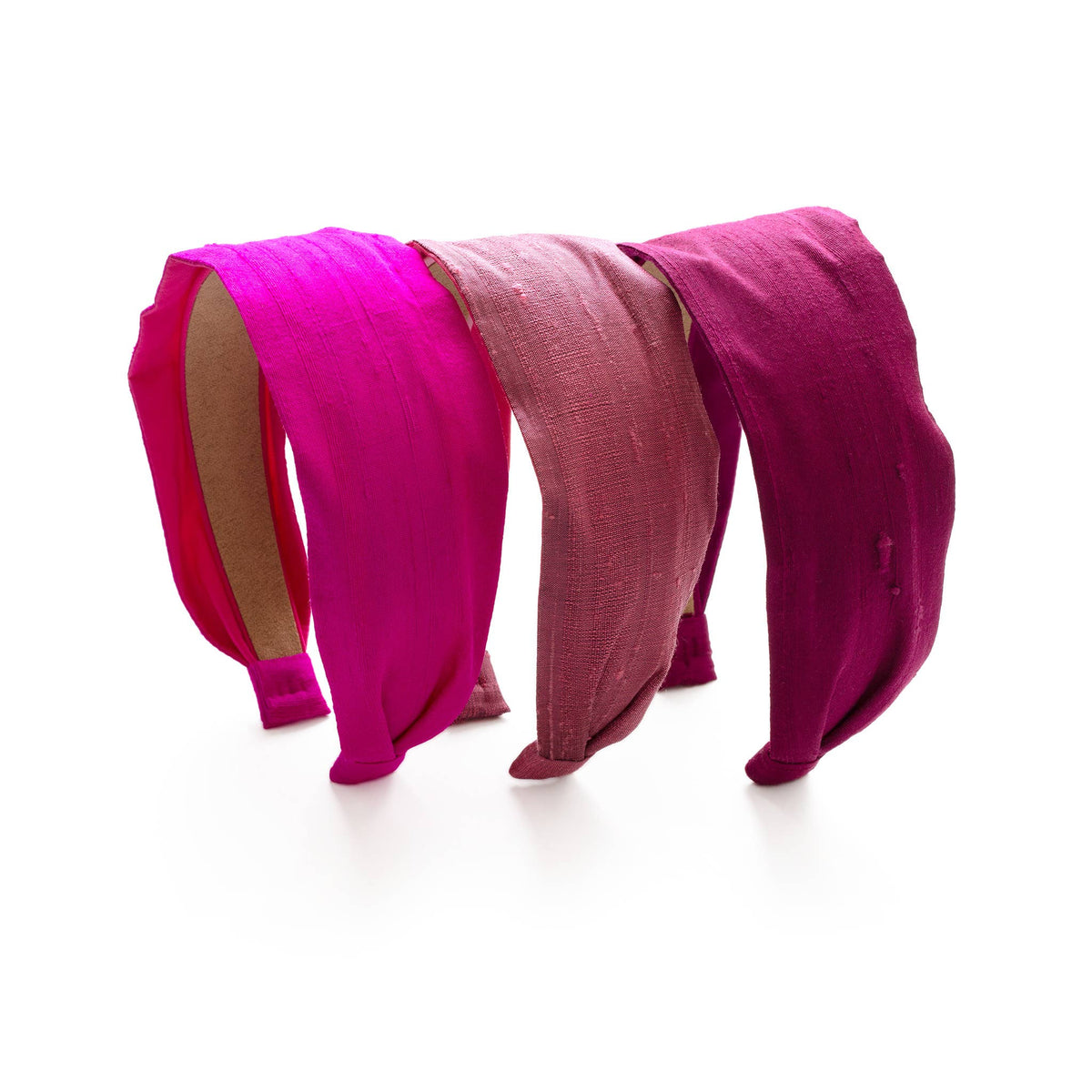 Black Cherry Dupioni Silk 2" Headband