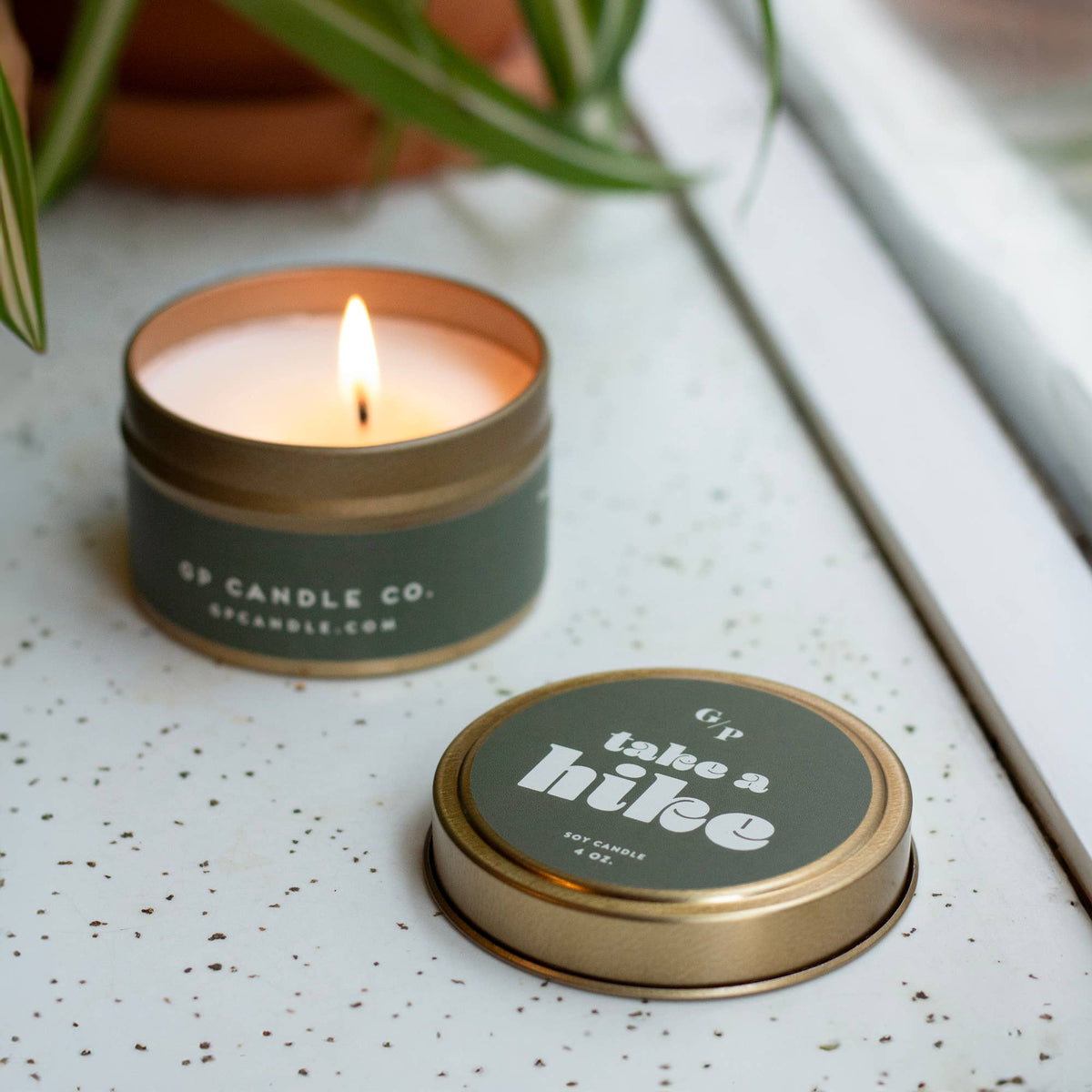 Take A Hike Just Because 4 oz. Candle Tin