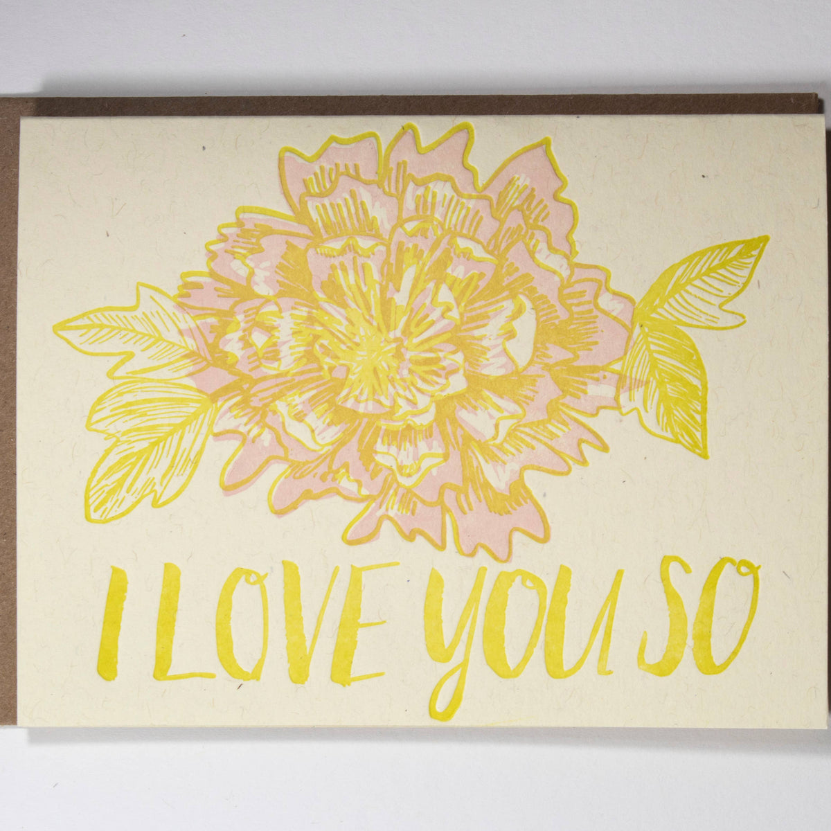 Love You So Peony Card