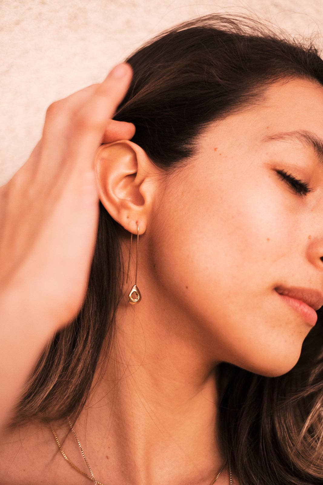 &quot;Nook&quot; Silver Drop Earrings