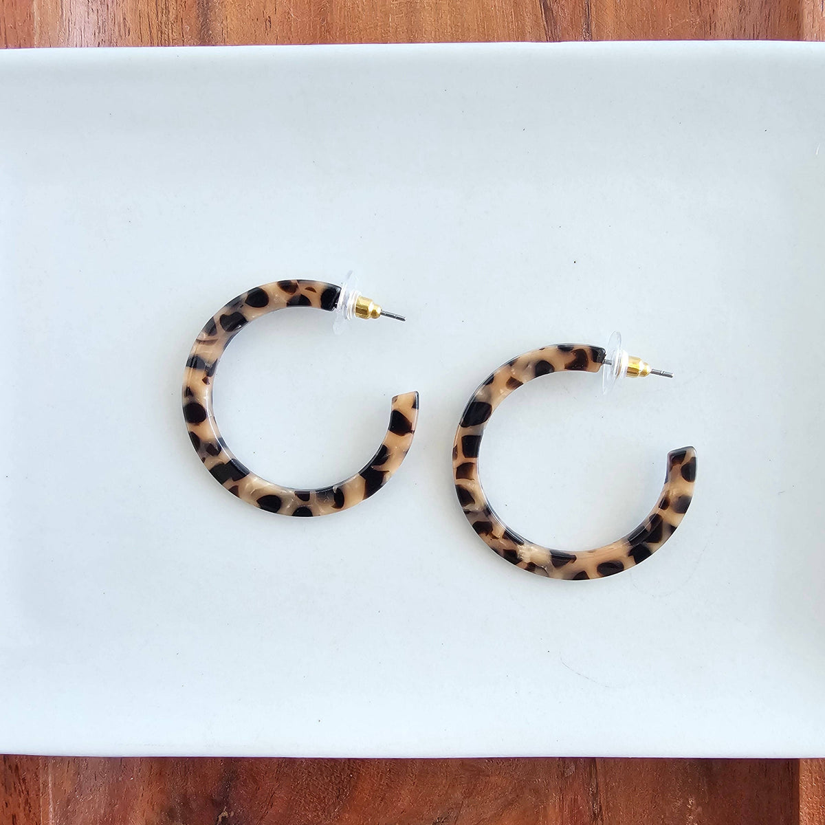 Camy Hoops in Cheetah