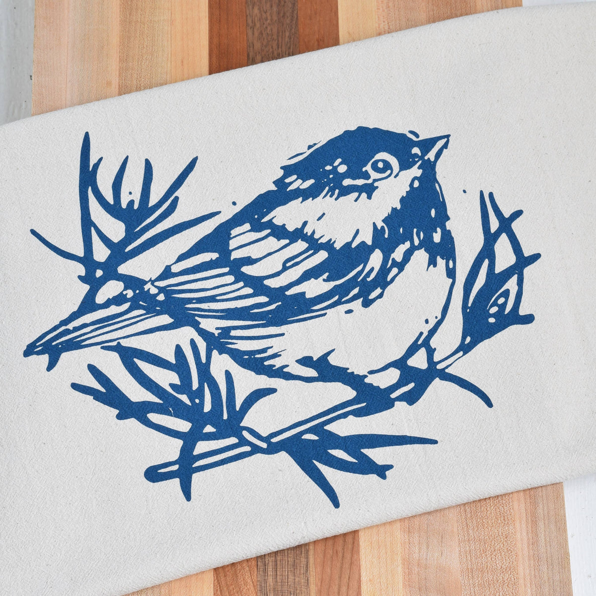 Chickadee Cotton Tea Towel
