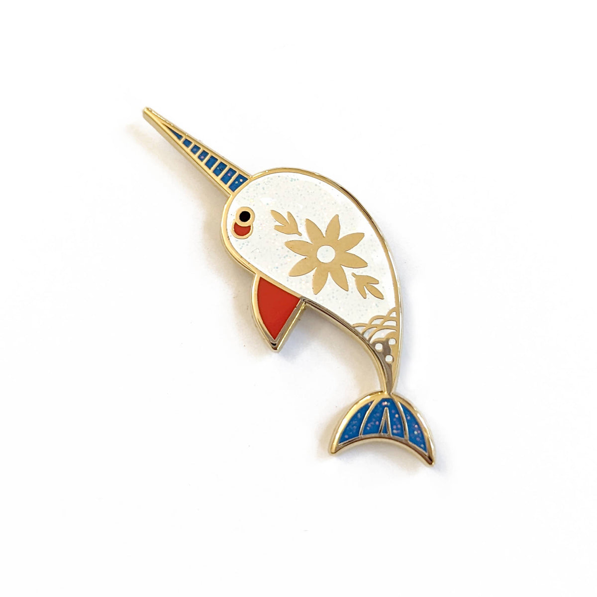 Narwhal Enamel Pin
