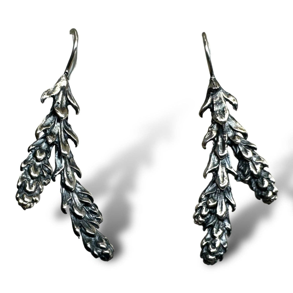 Patina Deerhorn Cedar Medium Earrings