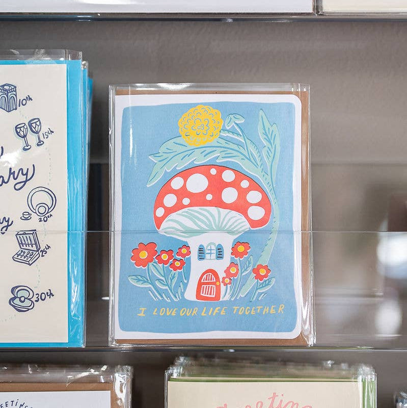 Toadstool Anniversary Card