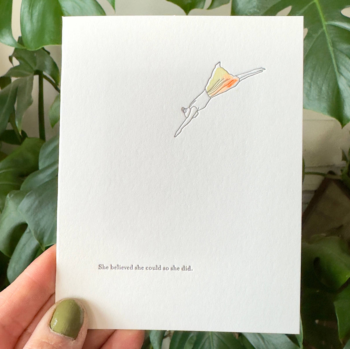 She Believed She Could Card