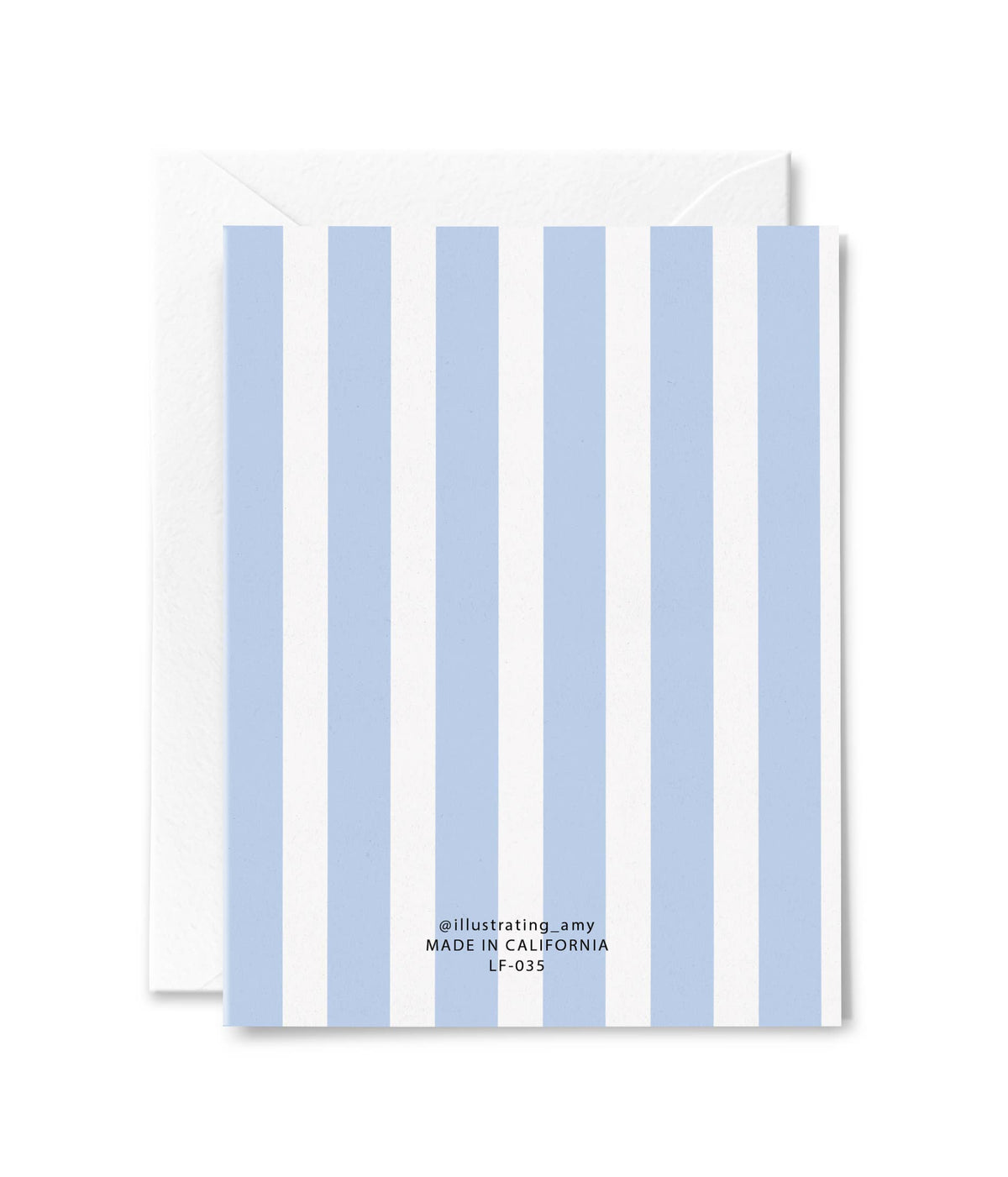 Bunch Of Flowers Striped Card