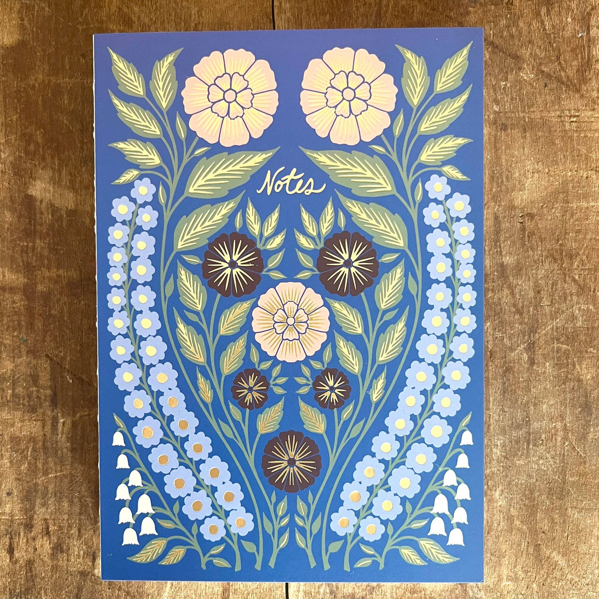 Floral Foil Hand Stitched Spine Journal