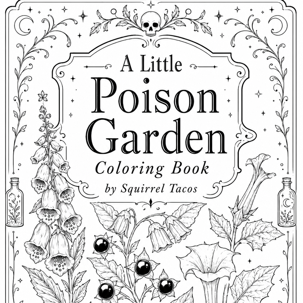 Mini Coloring Book – Poisonous Plants