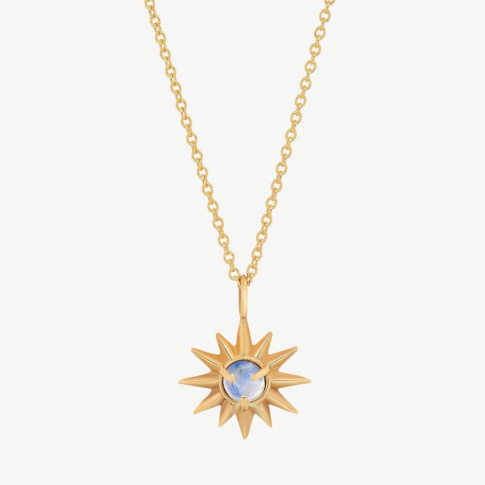 Starburst Necklace with Moonstone