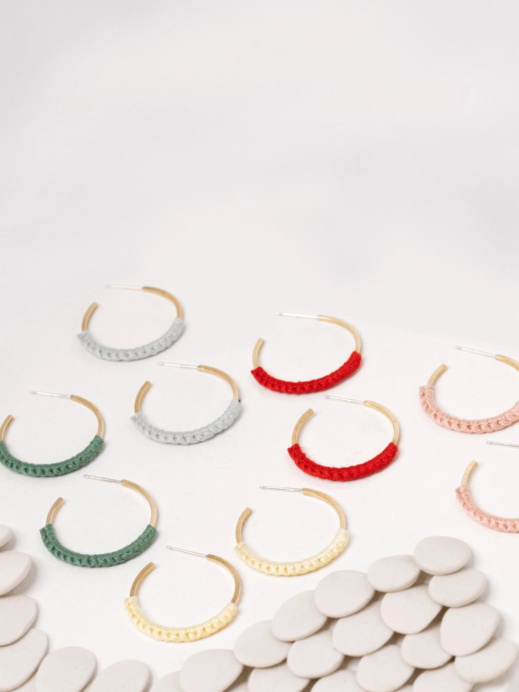 Mini Macramé Hoops