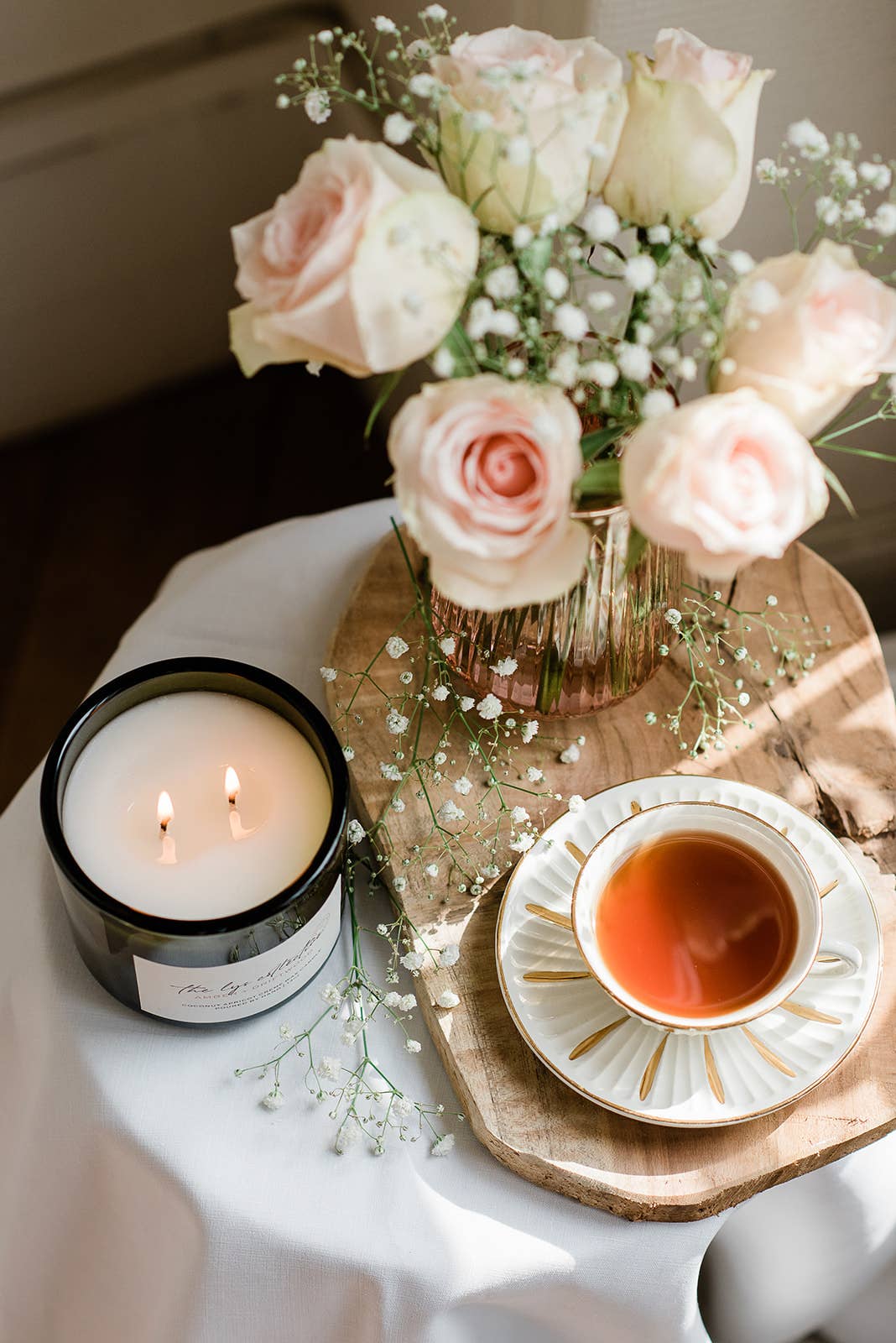 Peony + Nectarine Coconut Apricot Creme Wax Candle