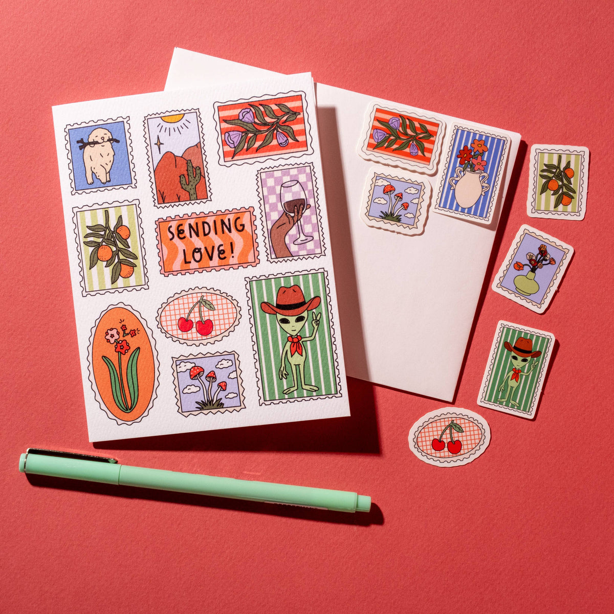 Stamp Sticker Collection