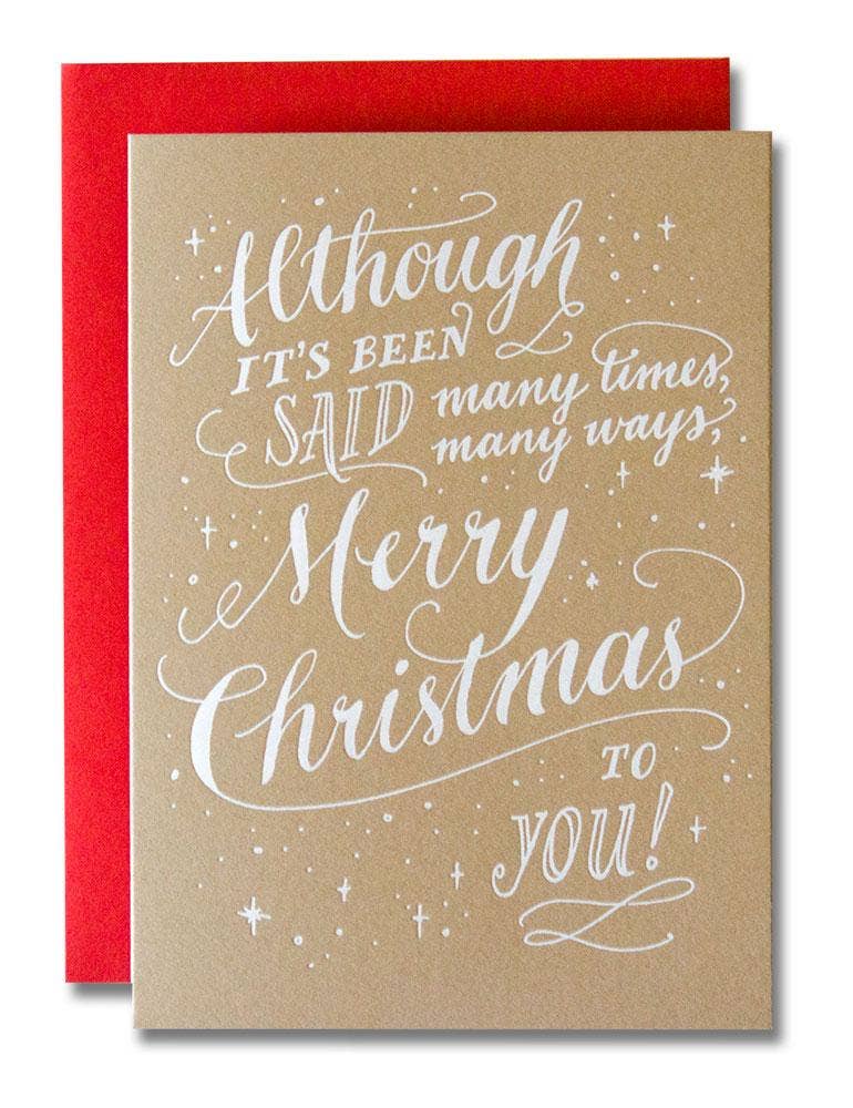 Although It’s Been Said Holiday Card: Boxed Set of 6