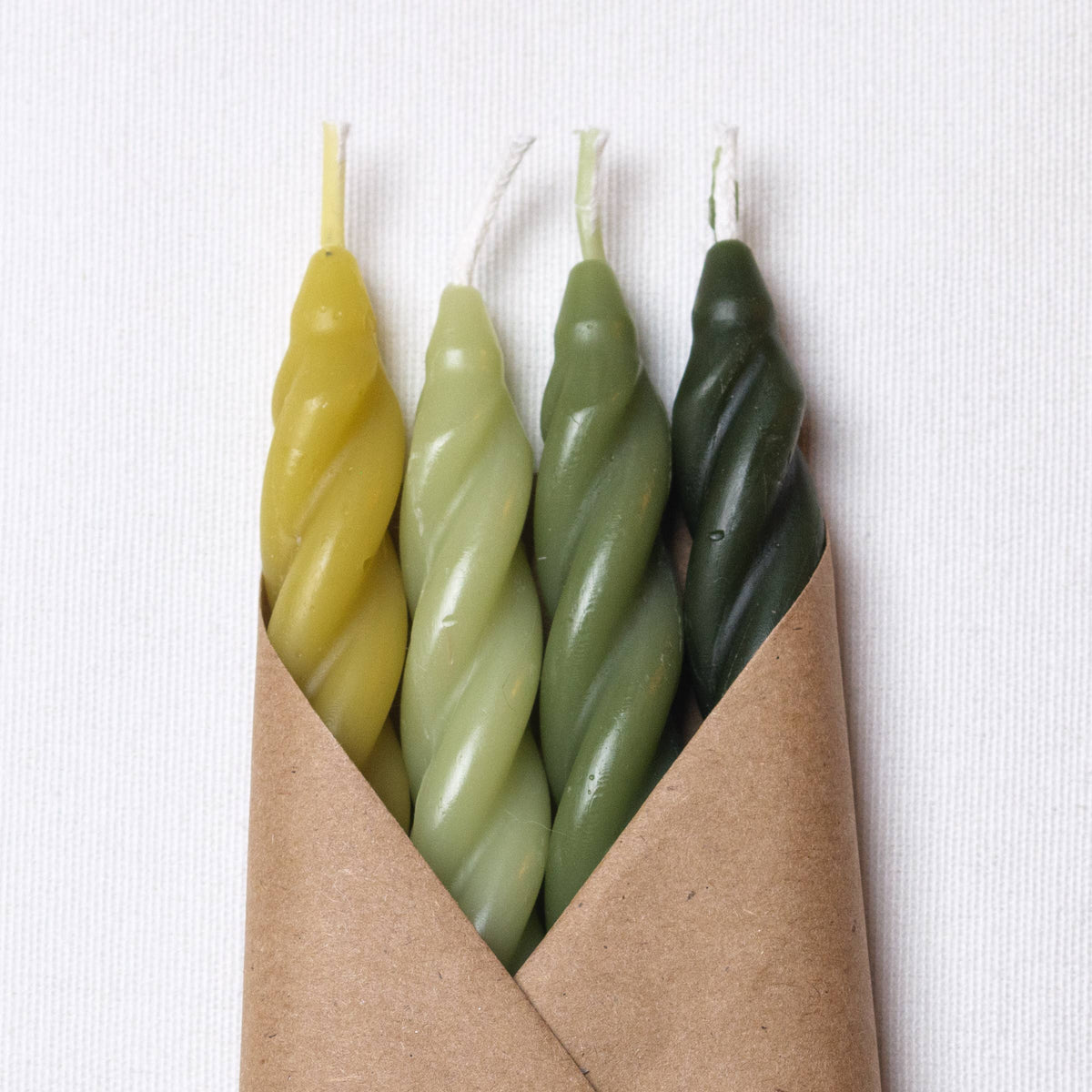 Woodland Beeswax Taper Candles (Set of 4)