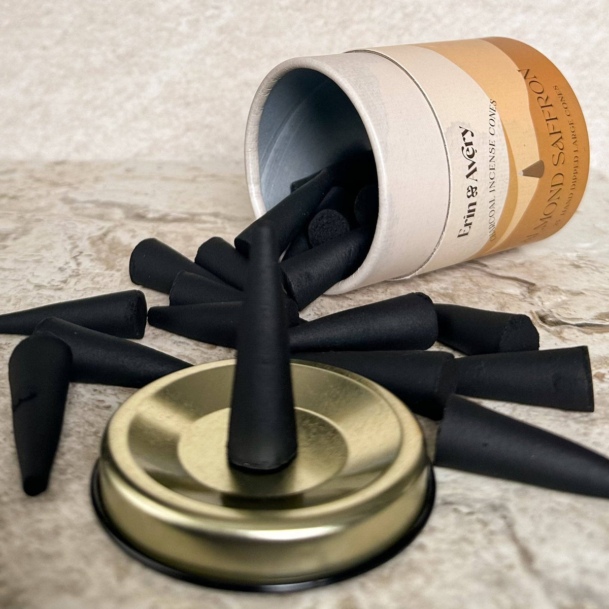 Almond Saffron Incense Cones