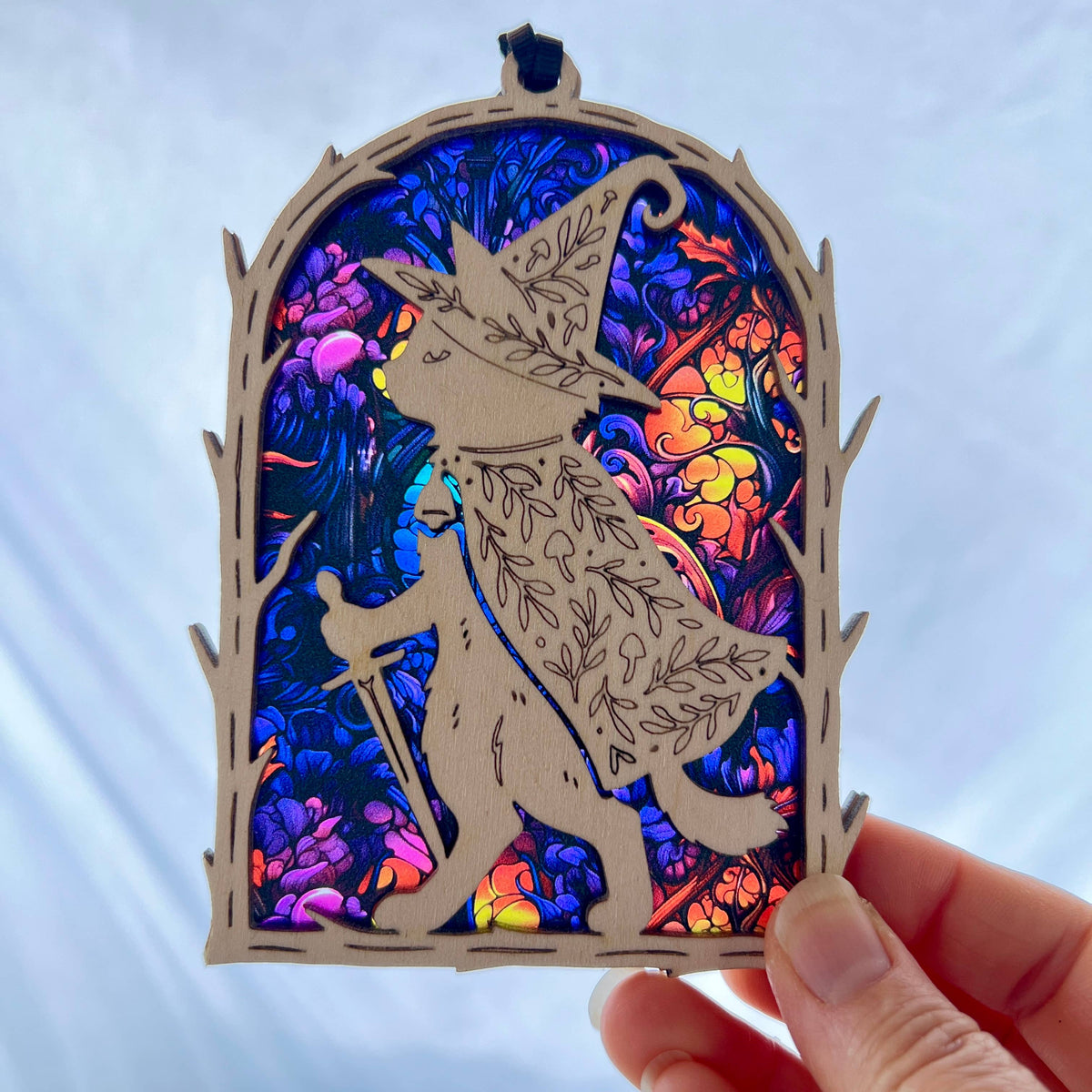 Wizard Cat Ornament Suncatcher