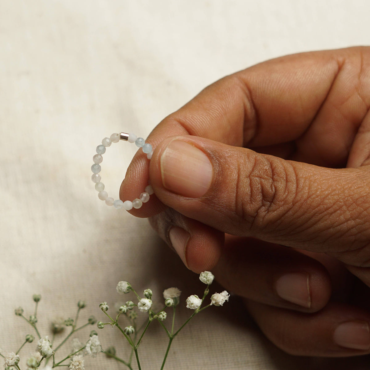 Stretchy Fidget Rings - Morganite