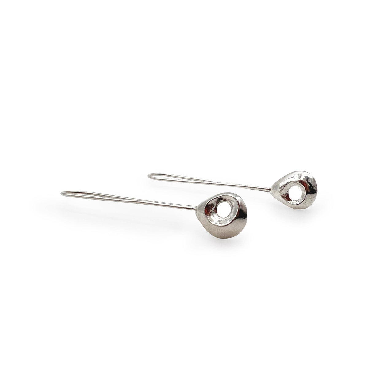 &quot;Nook&quot; Silver Drop Earrings