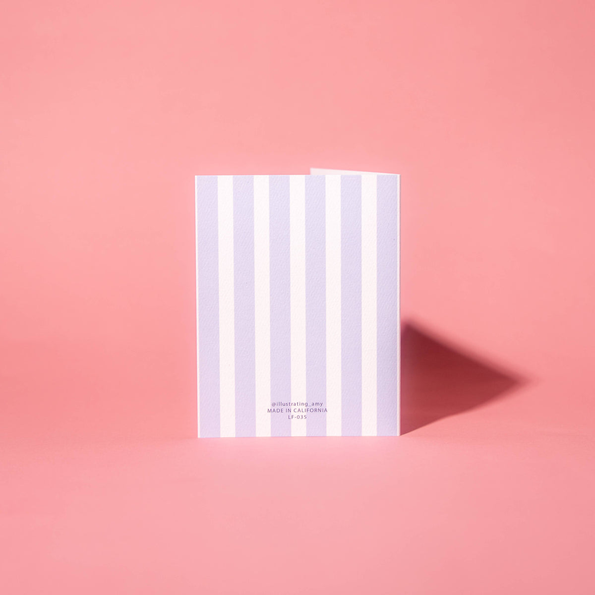 Bunch Of Flowers Striped Card