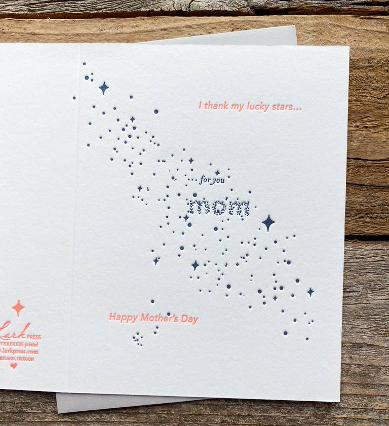 I Thank My Lucky Stars for You MOM Card