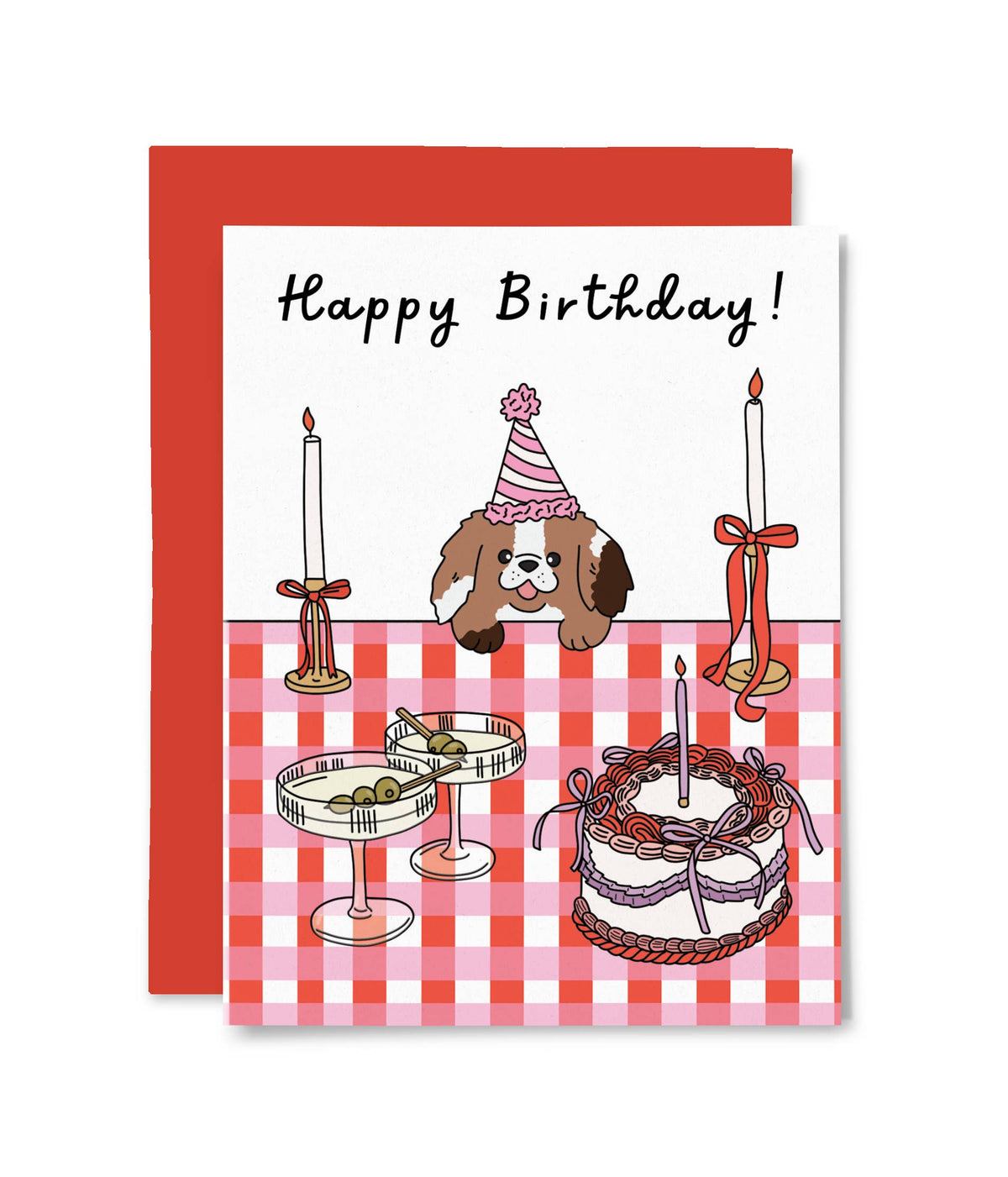 Pup & Cocktails Birthday Card