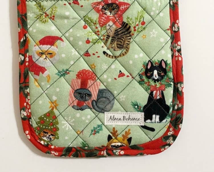 Holiday Cats Cork Potholder