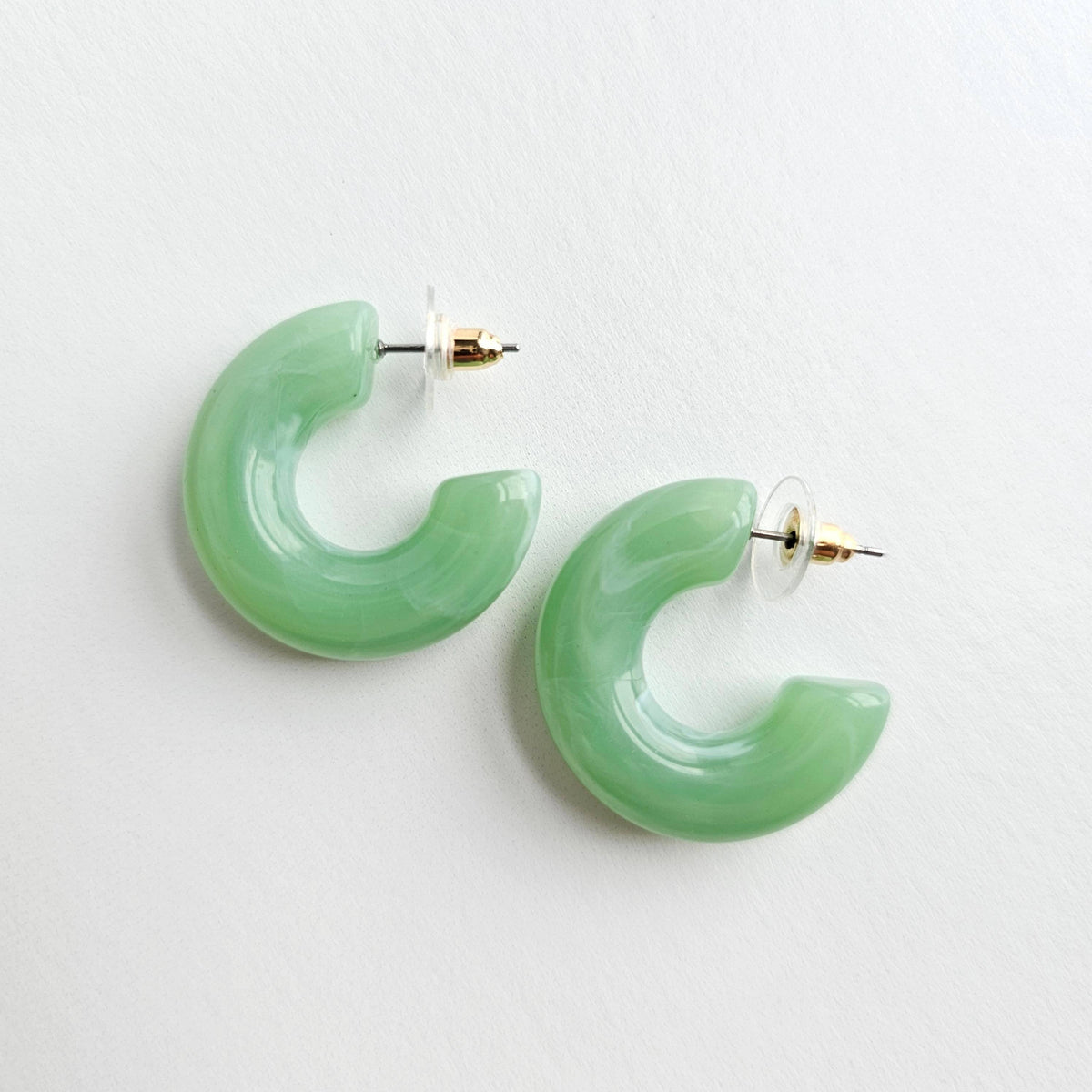 Chloe Hoops in Sage