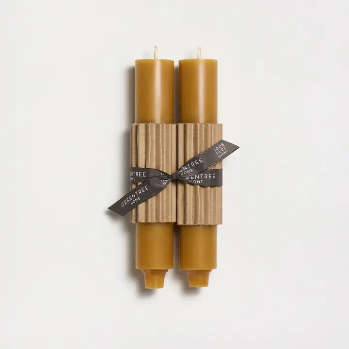 Column Taper 9" Beeswax Candles