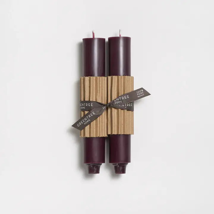 Column Taper 9" Beeswax Candles