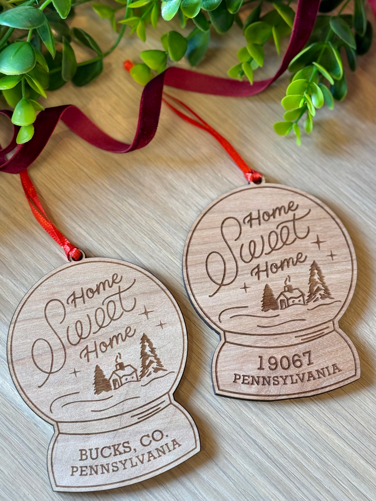 19067 "Home Sweet Home" Snow Globe Ornament