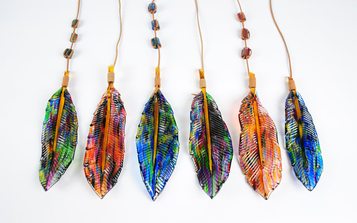Beaded Feather Ornament