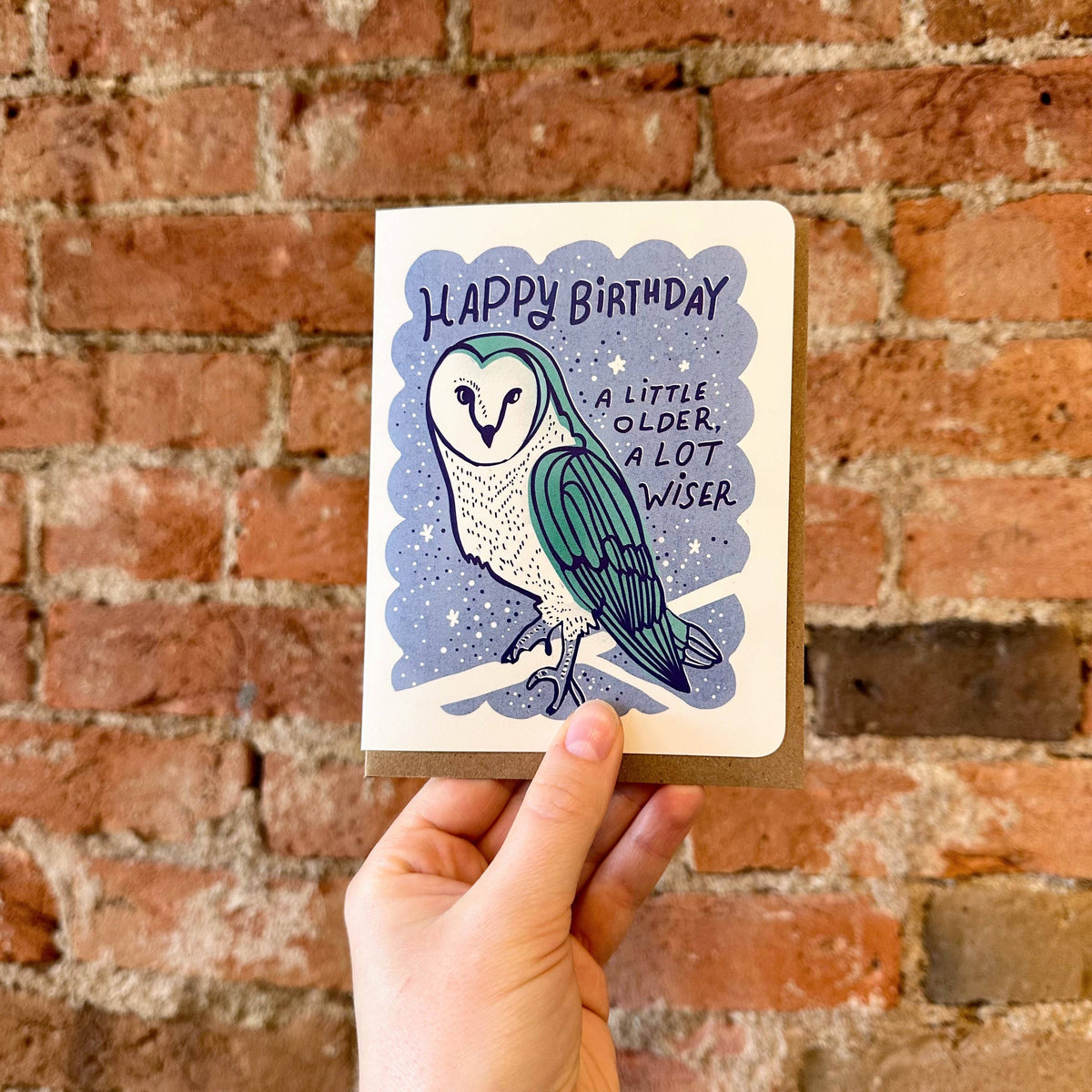 Wiser Owl Happy Birthday Card