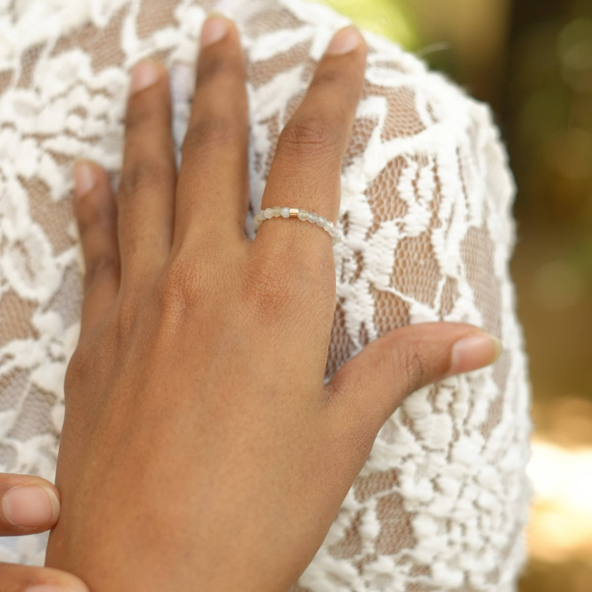Stretchy Fidget Rings - Morganite